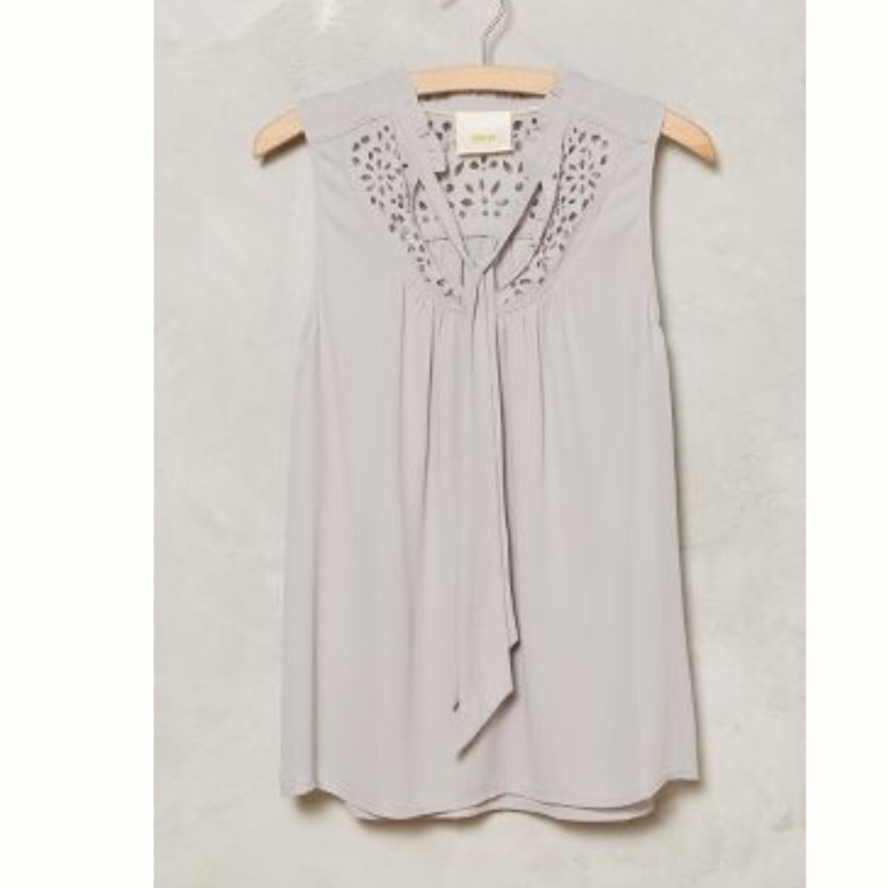 Maeve Luca tie neck blouse